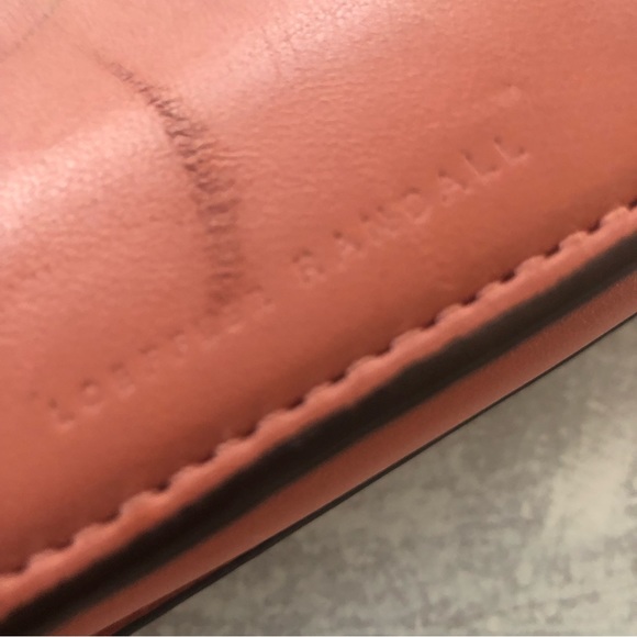 LOEFFLER RANDALL Suede & Leather Satchel Hand bag In Dusty Rose Pink - Picture 6 of 14